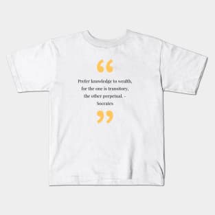 philosophy quotes Kids T-Shirt